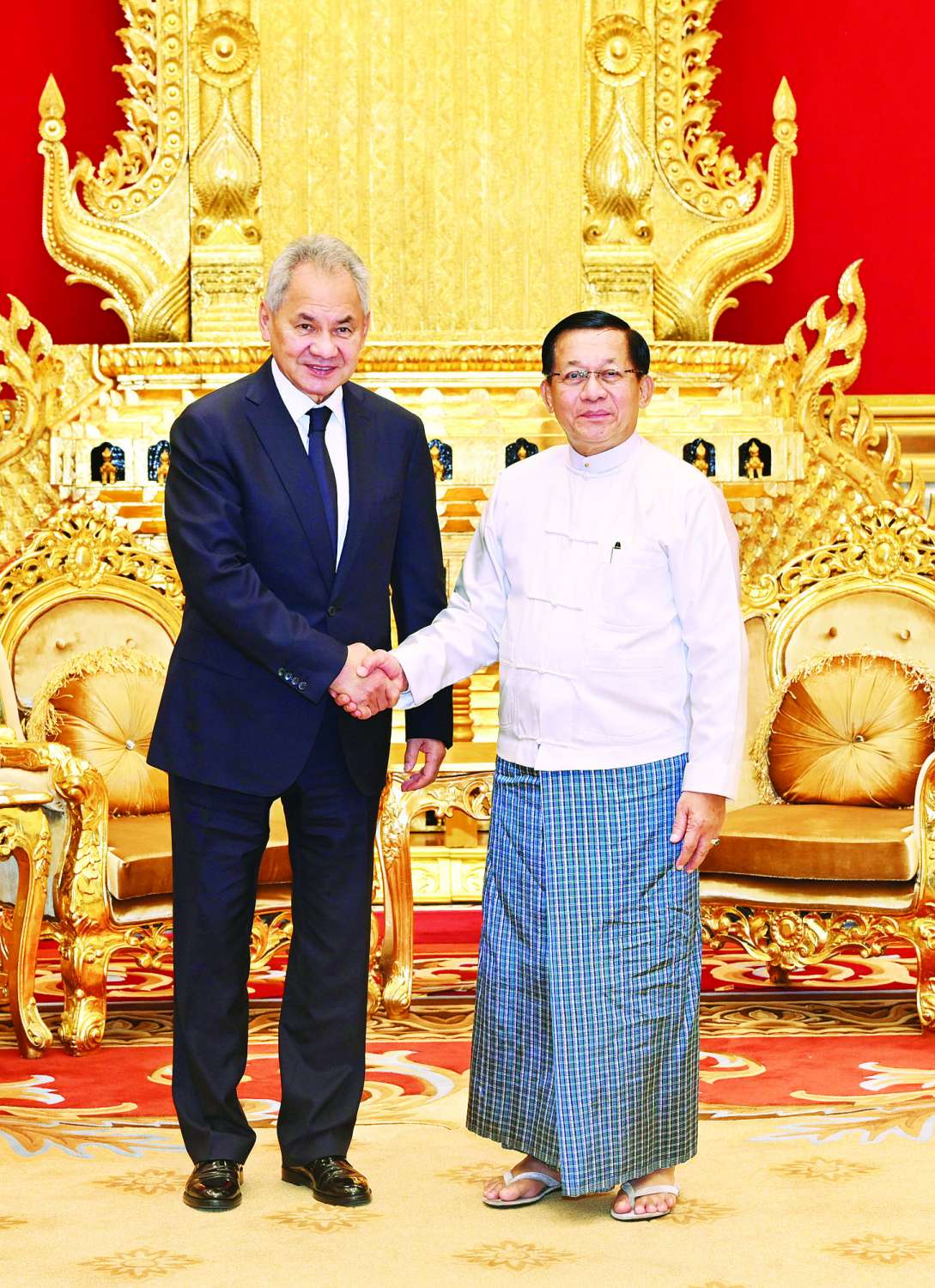 ပြည်ထောင်စုသမ္မတမြန်မာနိုင်ငံတော် ယာယီသမ္မတ ရုရှားဖက်ဒရေးရှင်းနိုင်ငံလုံခြုံရေးကောင်စီ အတွင်းရေးမှူးဦးဆောင်သည့်ကိုယ်စားလှယ်အဖွဲ့အား လက်ခံတွေ့ဆုံ (၃-၂-၂၀၂၆)